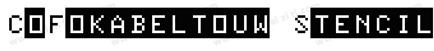 CoFokabeltouw Stencil56字体转换